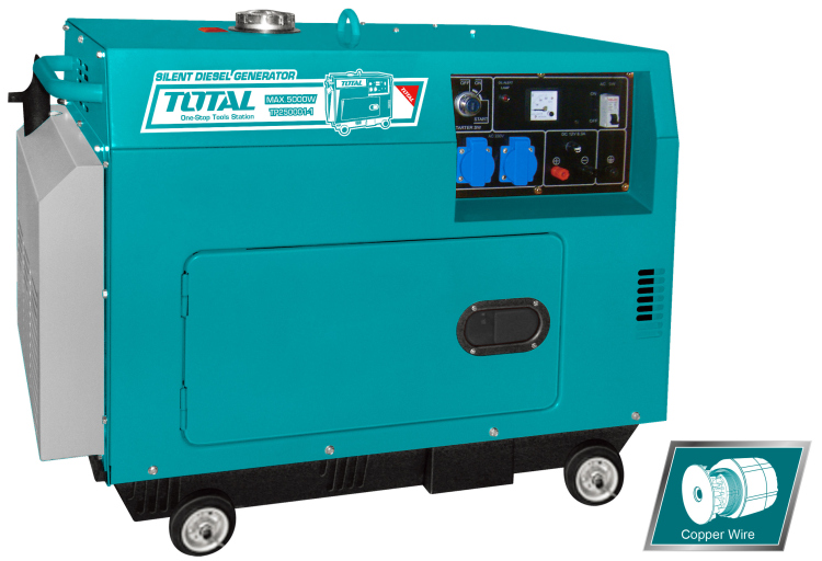 مولد كهرباء ديزل صامت 5 كيلو واط TOTAL TP250001