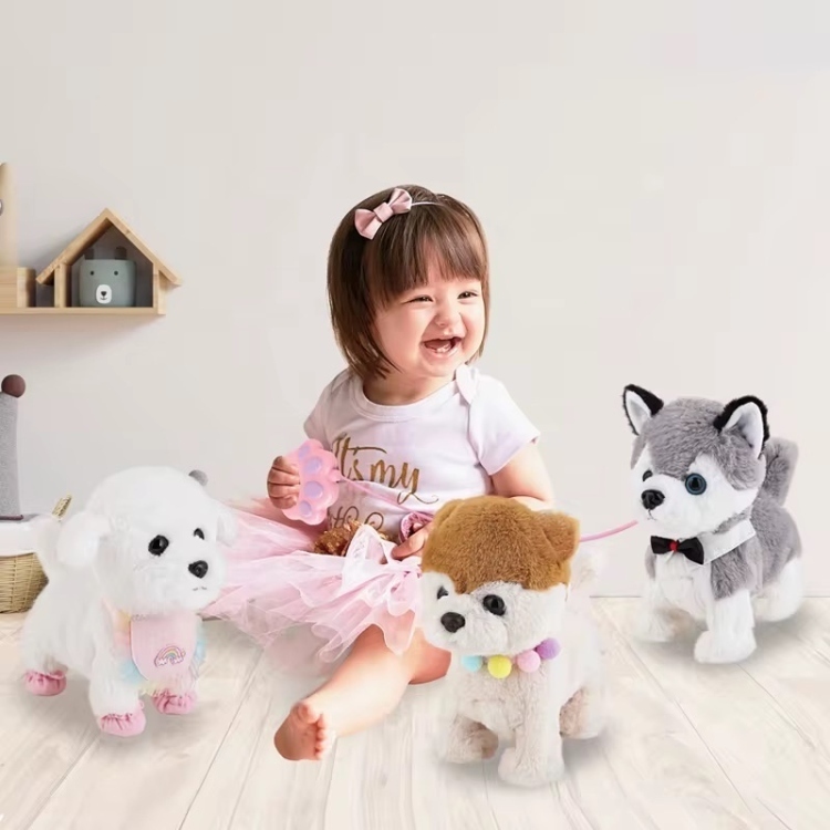 كلب ، الكلب الي بعيد الكلام الحجم الصغير وموسيقى واضاءة ( بني ,زهري .ابيض)