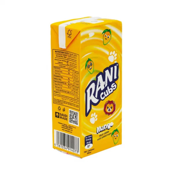 Rani Cubs Mango Tetra 185MlX9pcs