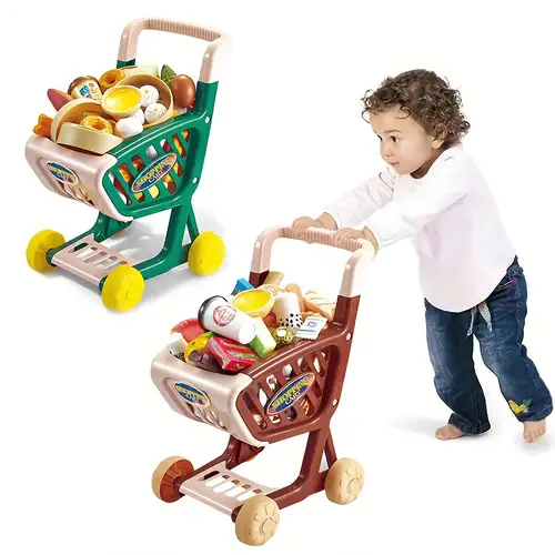 لعبة عربة التسوق مع فاكهة 32 قطعة