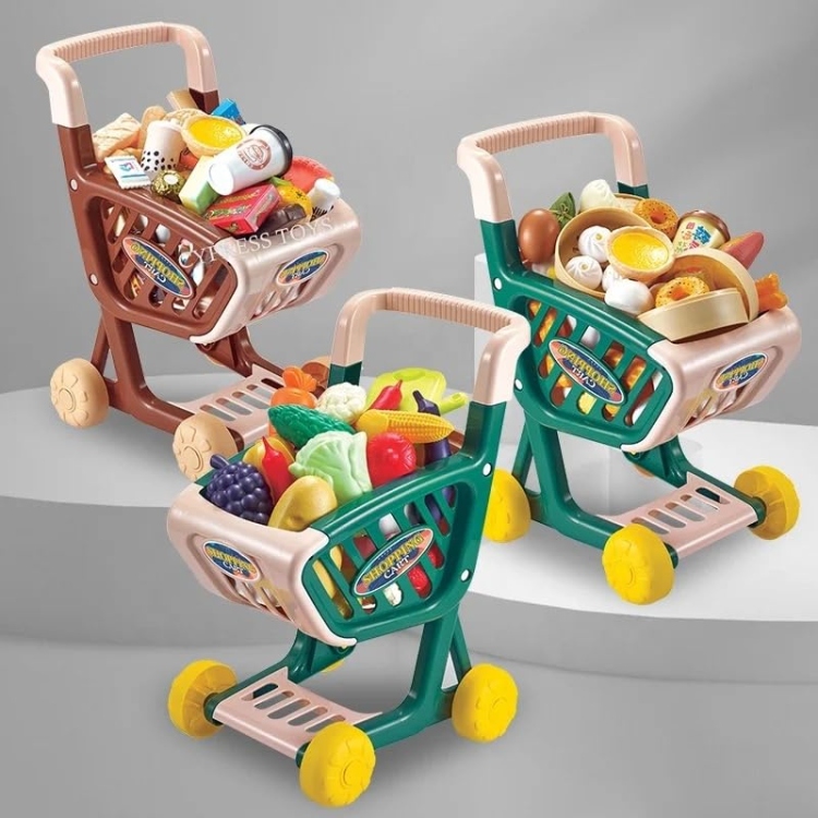 لعبة عربة التسوق مع فاكهة 32 قطعة