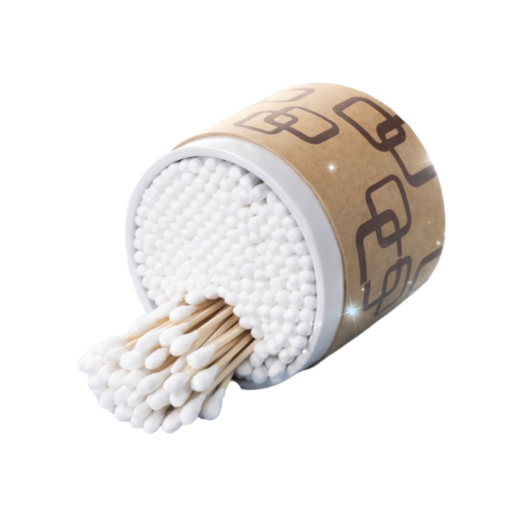 نكاشات أذن العود الخشبي فينك المقوى عدد 150 عود 