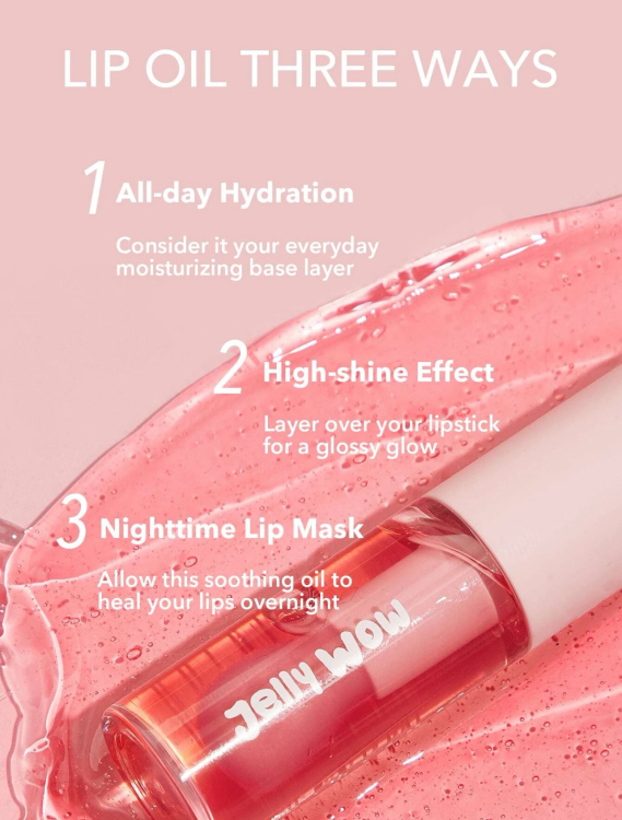 SHEGLAM, Jelly Wow Hydrating Lip Oil- Berry Involved 