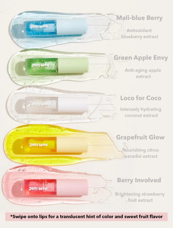 SHEGLAM, Jelly Wow Hydrating Lip Oil- Berry Involved 