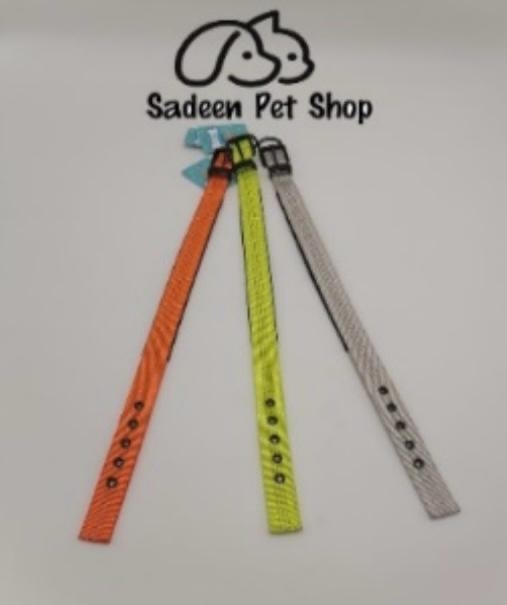 طوق كلاب كتان مبطن