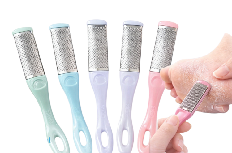 مبرد لكعب القدم لأزالة الجلد الميت من القدمين وعلاج التشققات ذو الوجهين 