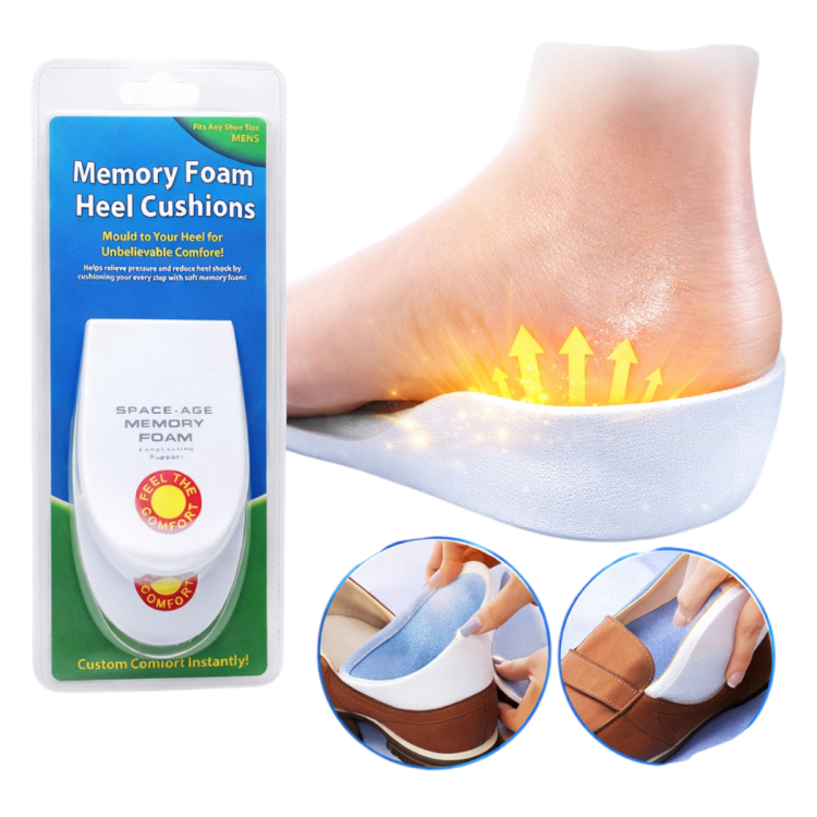 ضبان كعب القدم عدد 2  المصنوعة من الإسفنج الذكي لتخفيف ألم كعب القدم 