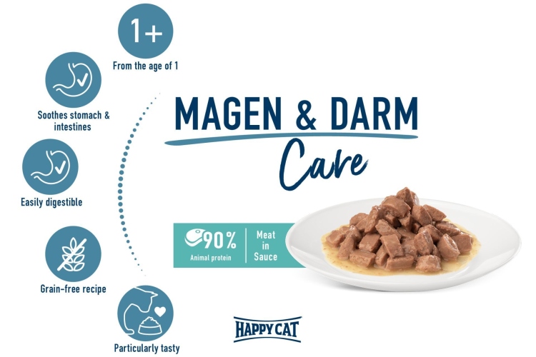 هبي كات لحم مع صلصة للعناية بالمعدة والأمعاء 