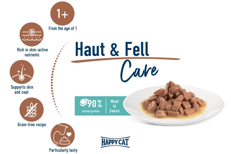 هبي كات لحم مع صلصلة للعناية بالجلد والقراء 