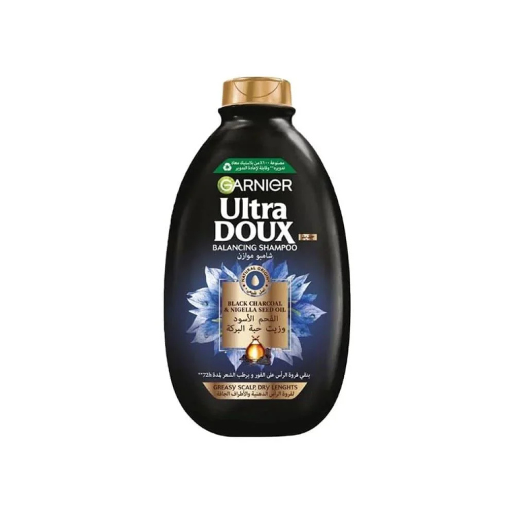 الترا دو شامبو الفحم الاسود  وزيت حبة البركة 600 مل