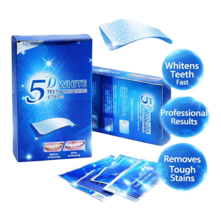 لزقات تبيض اسنان 5D  عدد 7 لزقات 