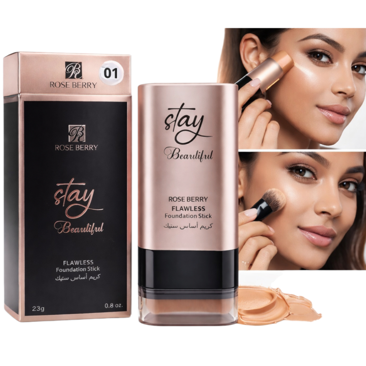 كريم اساس ستيك مع فرشاة  من الروز بيري بحجم 23غم