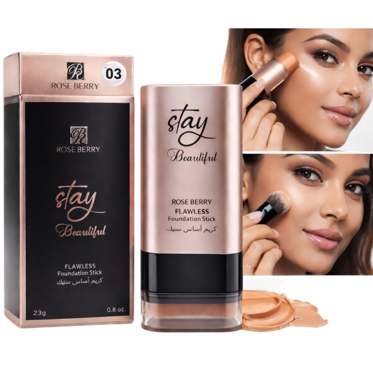 كريم اساس ستيك مع فرشاة  من الروز بيري بحجم 23غم