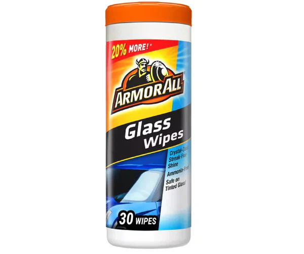 مناديل تنظيف وتلميع زجاج السيارة 