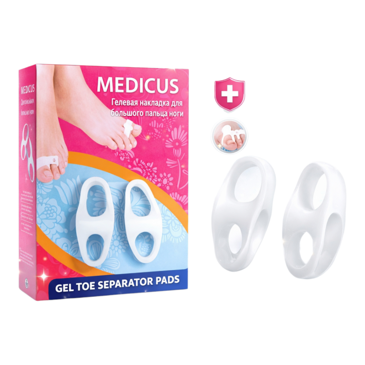 ربر فاصل اصابع القدم الكبيرة عدد 2