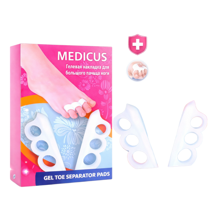 ربر فاصل اصابع القدم الامامية لمنع الاحتكاك عدد 2