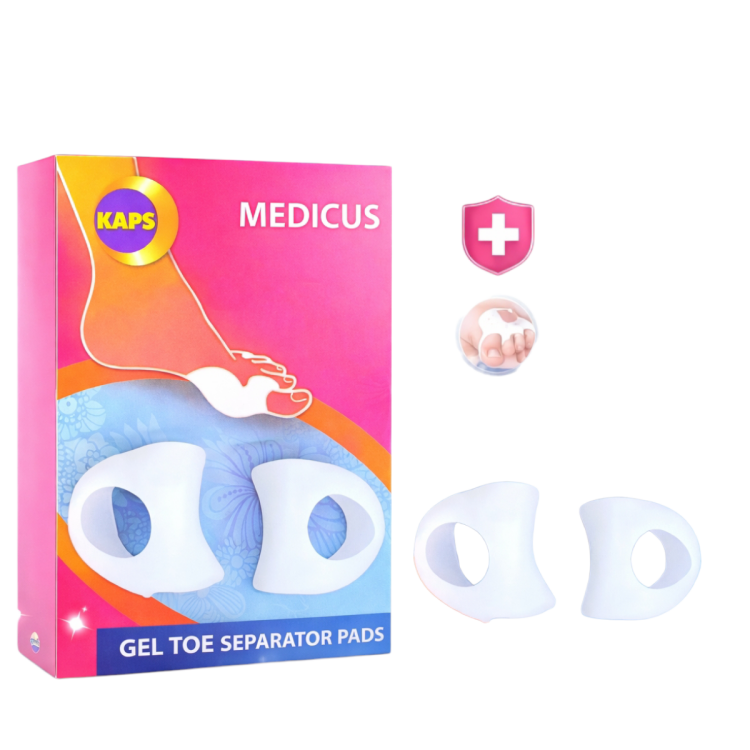 ربر فاصل اصبع القدم الجانبي لمنع الاحتكاك للاصبع الكبير عدد 2