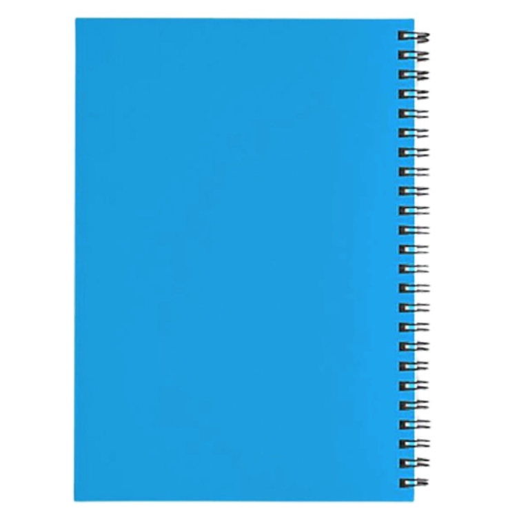 دفتر مدرسي عربي غلاف بلاستيكي 100 ورقة ازرق