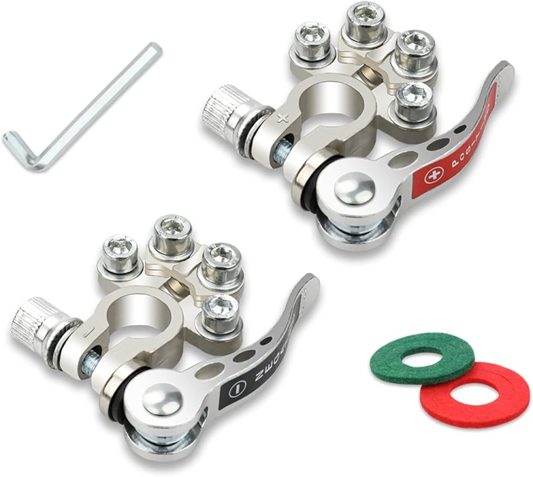 مرابط بطارية بالطقم مع مداخل كهرباء لسهولة الفك والتركيب