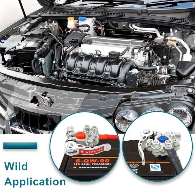 مرابط بطارية بالطقم مع مداخل كهرباء لسهولة الفك والتركيب