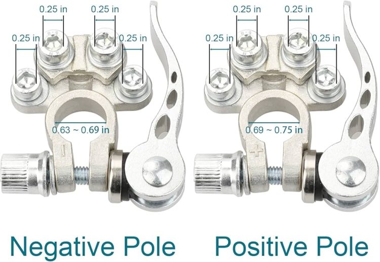 مرابط بطارية بالطقم مع مداخل كهرباء لسهولة الفك والتركيب