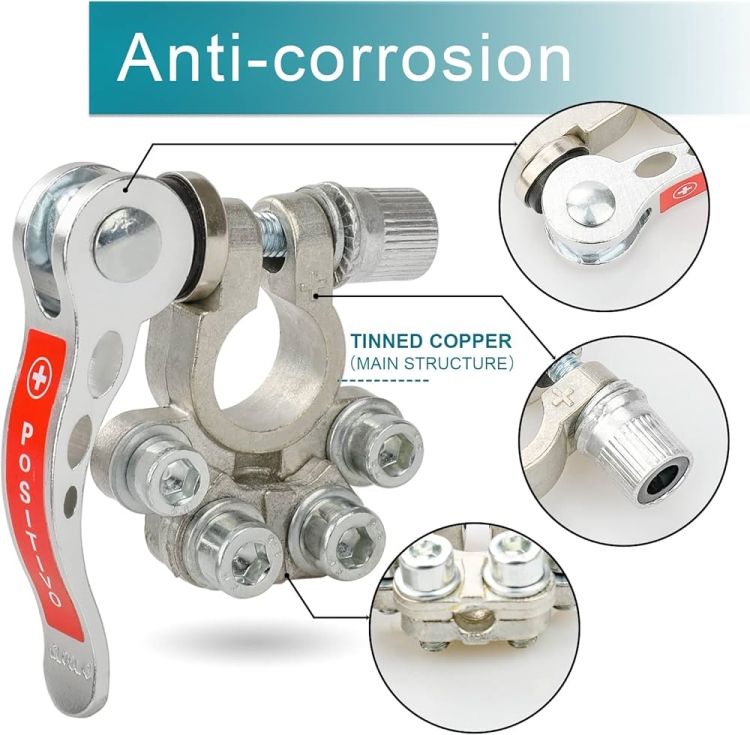 مرابط بطارية بالطقم مع مداخل كهرباء لسهولة الفك والتركيب