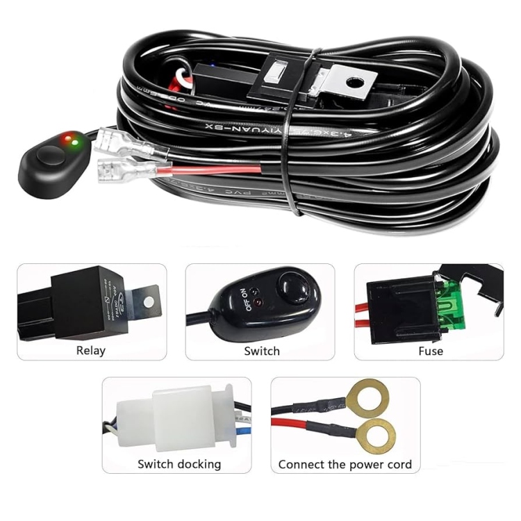 جدلة ليد عالية الجودة مع كتاوت و فيوز حماية وسويتش