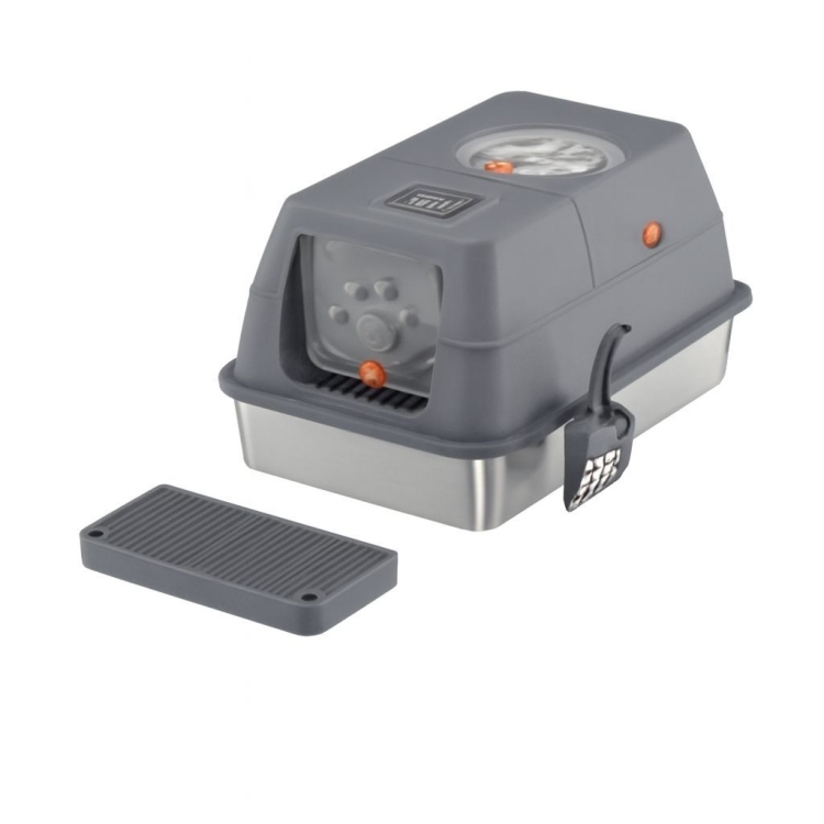 Fully Enclosed Cat Litter Box – Stainless Steel