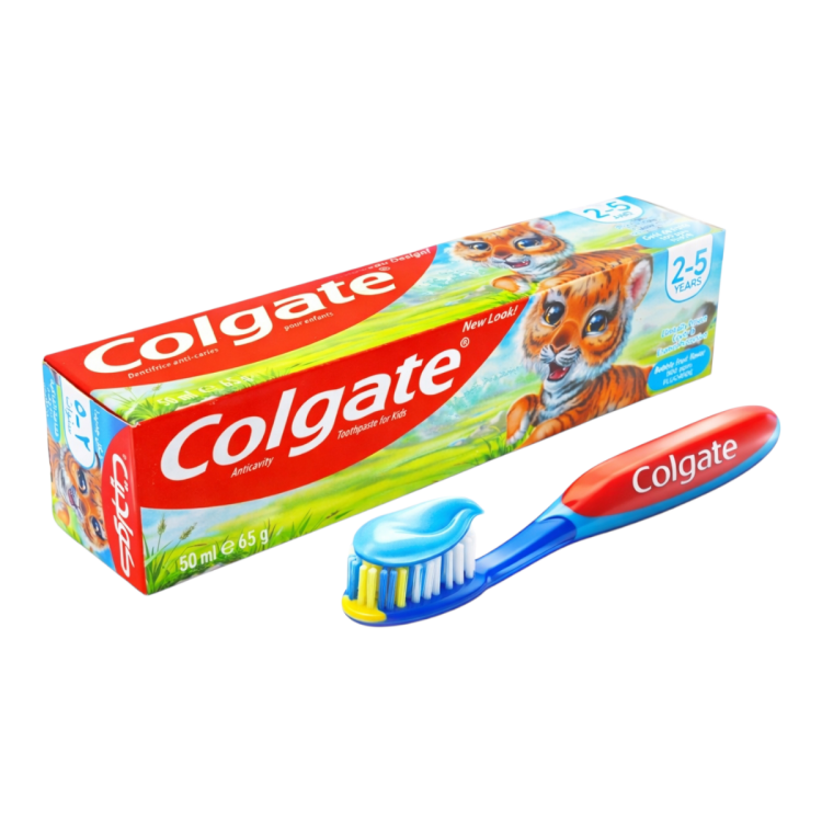 معجون اسنان كولجيت اطفال من 2-5 سنين بنكهة بابل فروت بحجم  50مل 