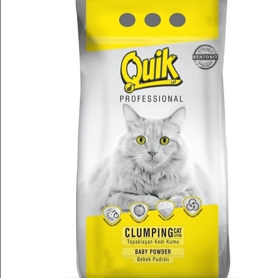 كويك رمل قطط بيبي باودر cat sand baby powder 5 L