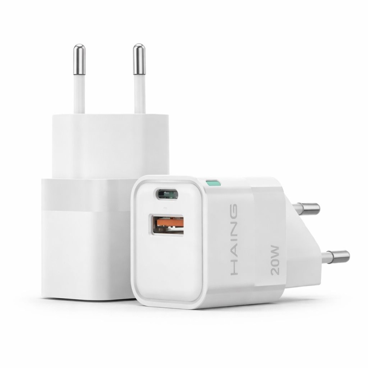 شاحن بمدخلين (Type-C) 20W