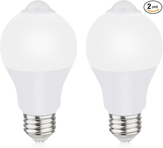 Led Sensor Bulb E27  لمبة ليد مع كاشف حركة 