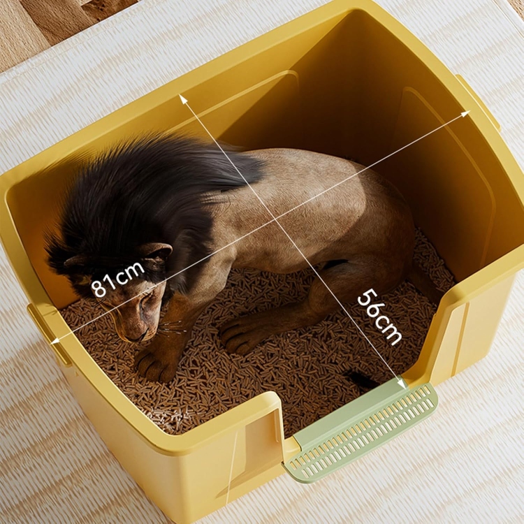 XXXL Jumbo Cat Litter Box with , Fully Enclosed Splash-Proof Litter Box,Top Entry 