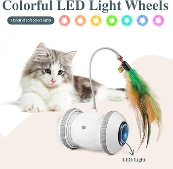 Running Feather Cat Toy