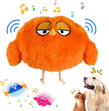 Electric Bouncing Ball Dog Toy - Orange Chick