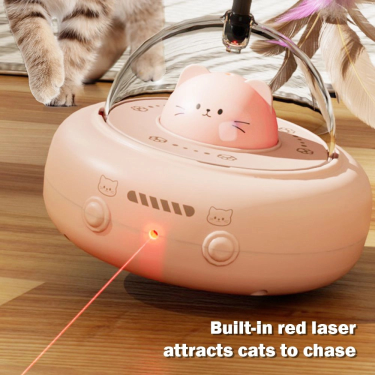 Electric UFO cat toy