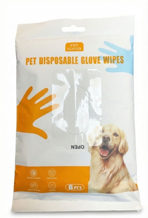 Pet Disposable glove wipes