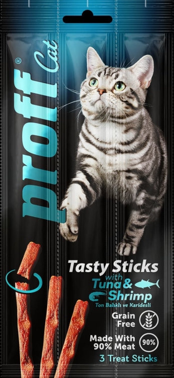 PROFF CAT TREAT CHICKEN  STICKS 3 STICKS