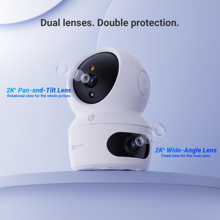 EZVIZ H7C DUAL 4MP+4MP  (2K + 2K) RESOLUTION PAN & TILT WI-FI CAMERA | PANIC 2 WAY CALL BUTTON | AI HUMAN DETECTION | PANORAMIC VIEW |SMART COLOR NIGH