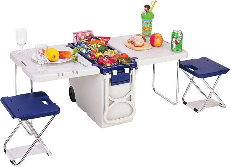 حافظة طعام مع طاولة وكرسي عدد 2 