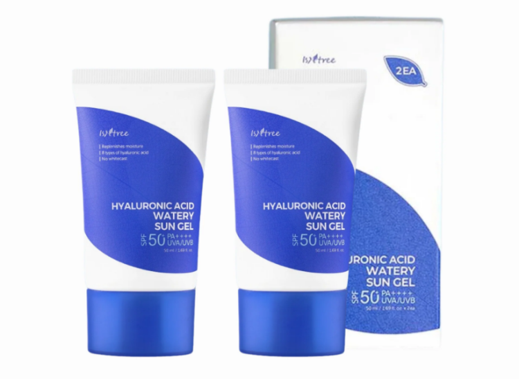 Isntree, Hyaluronic Acid Watery Sun Gel Set SPF 50+ PA++++ 