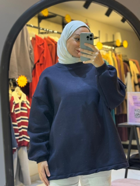 بلوزة اوفر سايز هودي