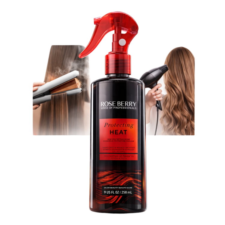 بخاخ حماية من الحرارة وترطيب وفك تشابك الشعر من الروزبيري بحجم 258 مل 