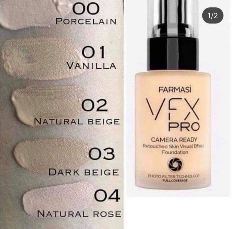 Farmasi VFX Pro Foundation Procelian درجة (00)