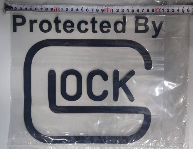 ستيكر protected By LOCK 30cm