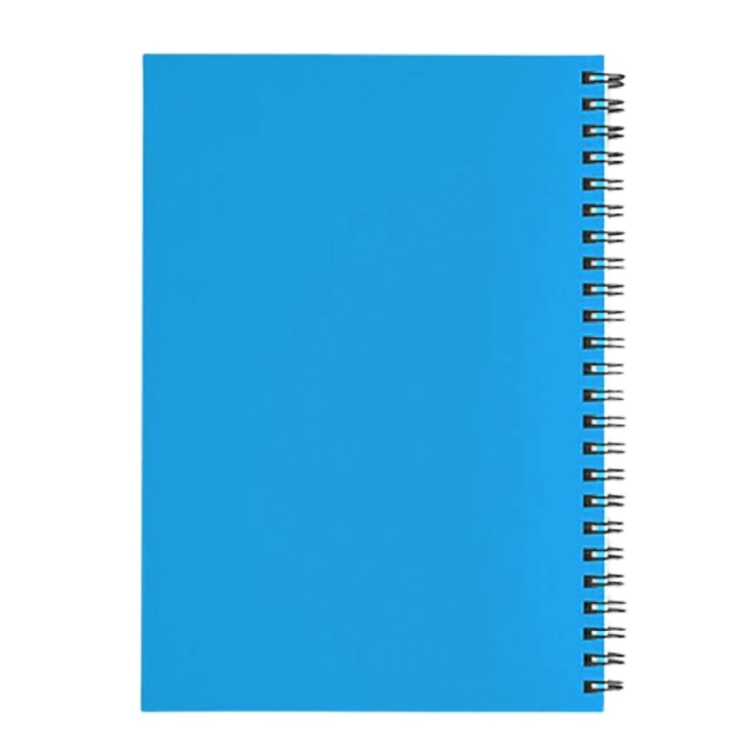 دفتر مدرسي  انجليزي غلاف بلاستيكي 80 ورقة ازرق   