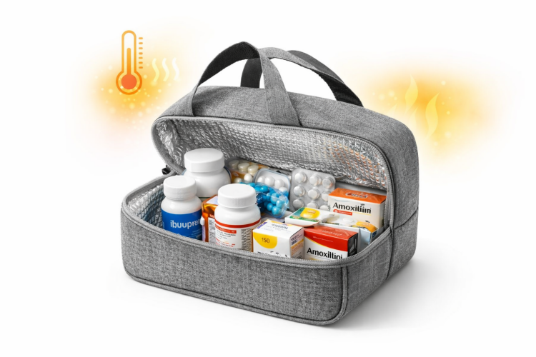 حقيبة فاخرة لحفظ الدواء المبرد قياس (22-14)سم