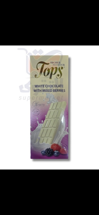 توبس شوكولاتة حليب وتوت 100غ