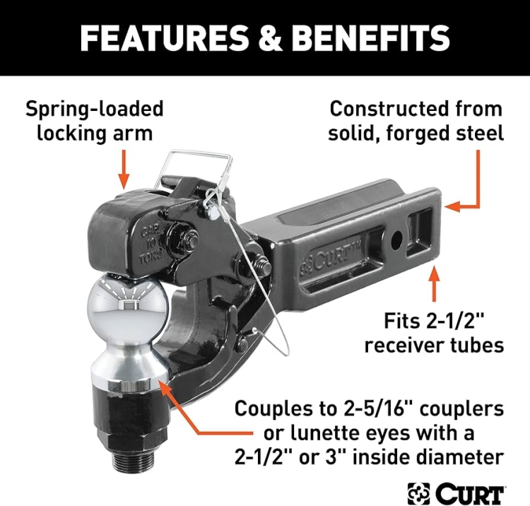 هوك سحب خلفي فتح و غلق مع لوك طابة