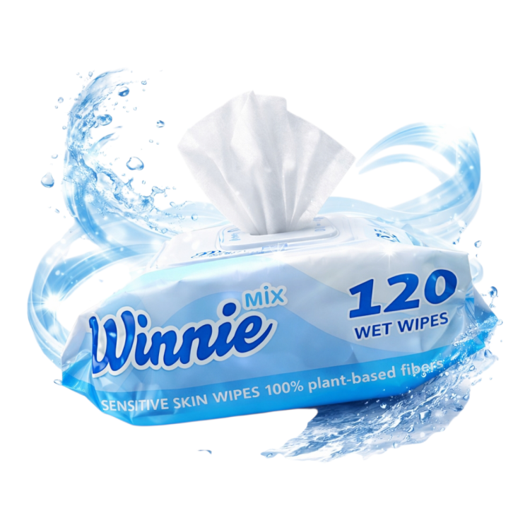 مناديل مبلله من وايني 120منديل 